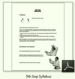 5th Gup Syllabus